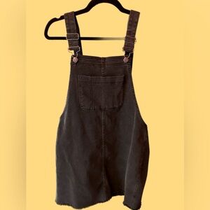 Wild fable black denim overalls dress